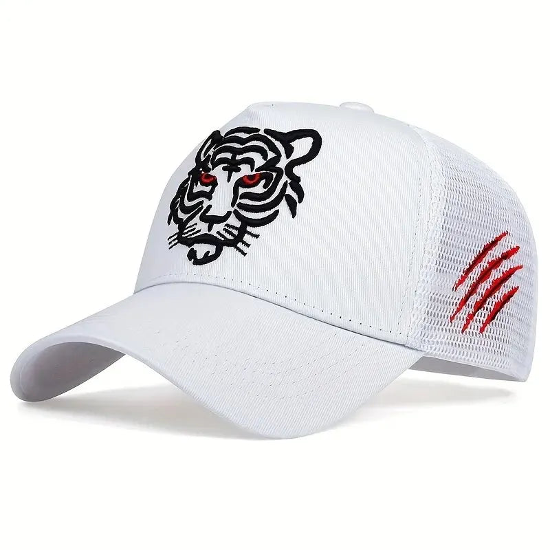 “Gorra Unisex Tiger Head Bordada | Ajustable & Antisudor”