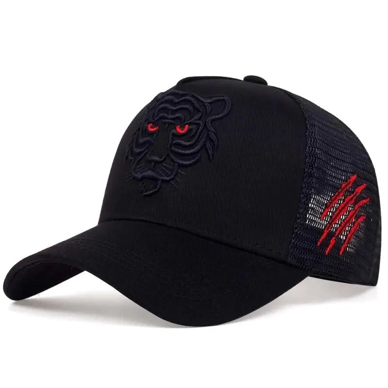 “Gorra Unisex Tiger Head Bordada | Ajustable & Antisudor”